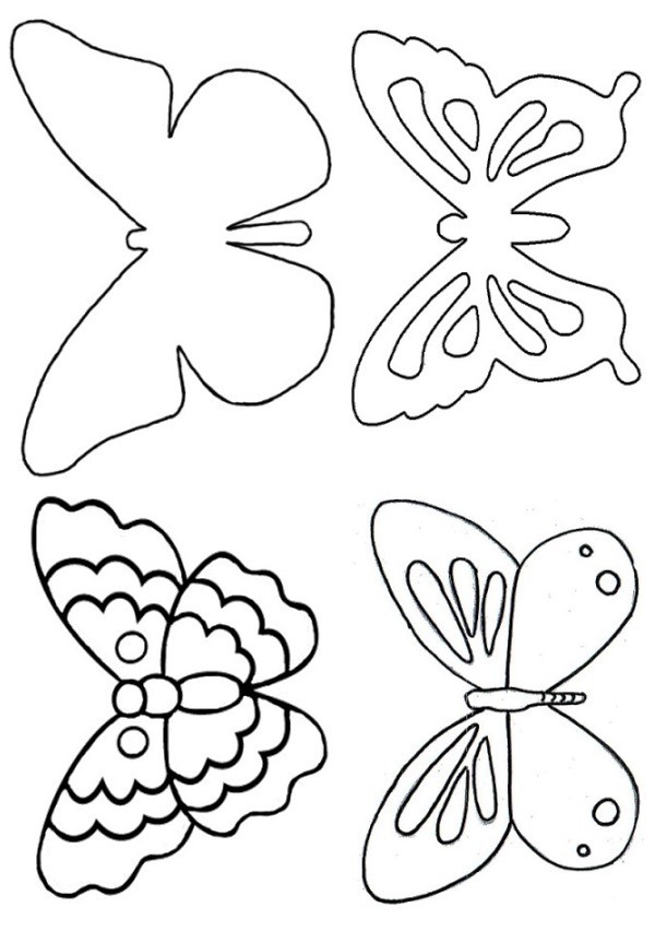 Wir machen einen Schmetterling aus Papier mit unseren eigenen Händen Wir machen einen Schmetterling aus Papier mit unseren eigenen Händen