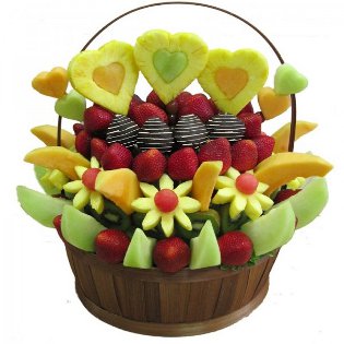 Bouquet von Früchten mit eigenen Händen Bouquet von Früchten mit eigenen Händen