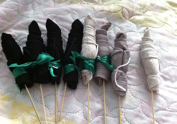 Wie man einen Strauß von Socken für Männer macht