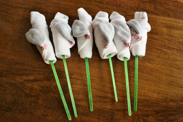 Wie man einen Strauß von Socken für Männer macht