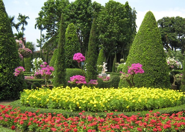 Schöne Blumen für ein Blumenbeet
