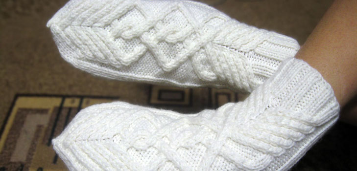 Strickhandschuhe mit Stricknadeln stricken - nur ein Anfänger