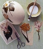 Ostern Decoupage von Eiern
