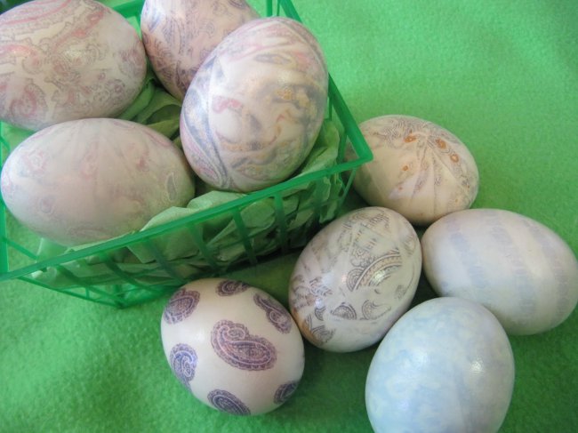 Ostern Decoupage von Eiern