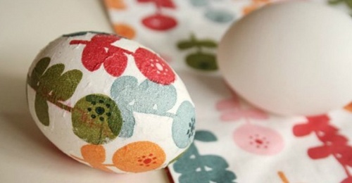 Ostern Decoupage von Eiern