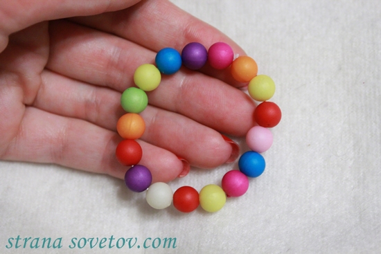 Kinder-Set: Armband und Kette aus Bändern und Perlen