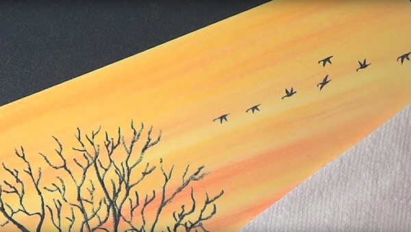 Nach dem Thema "Herbst": Meisterkurse mit Bleistiften und Farben für Kindergarten und Schule 1-5 Klassen