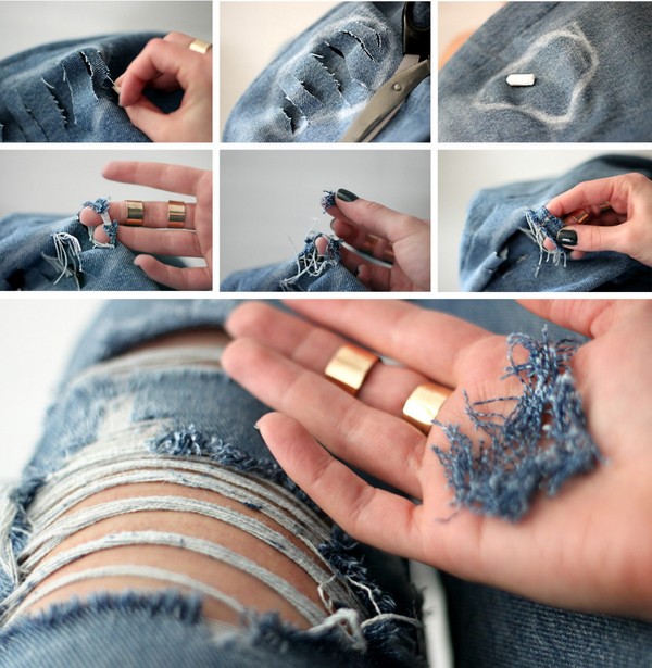 Wie man Jeans mit Schrammen oder zerrissene Jeans selbst macht