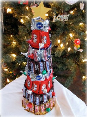Weihnachtsbaum von Süßigkeiten