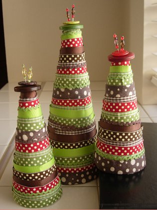 Weihnachtsbaum von Bändern