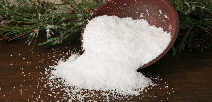 Künstlicher Schnee mit eigenen Händen