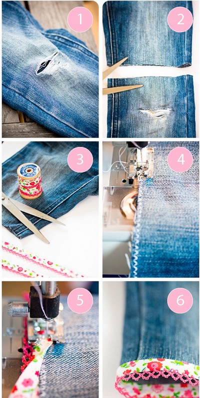 Wie man Jeans aus Shorts macht