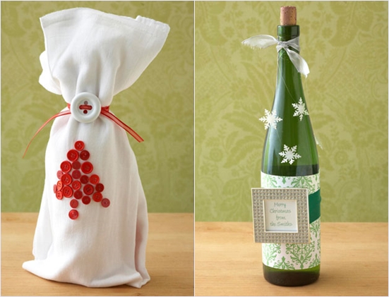 Wie man eine Flasche als Geschenk dekoriert: 5 Ideen mit einem Foto