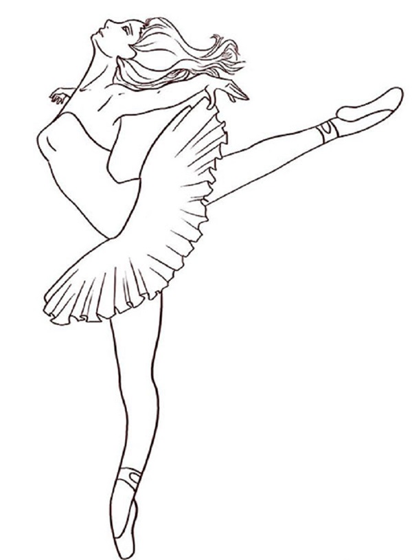 Wie man eine Ballerina einfach und einfach zeichnet