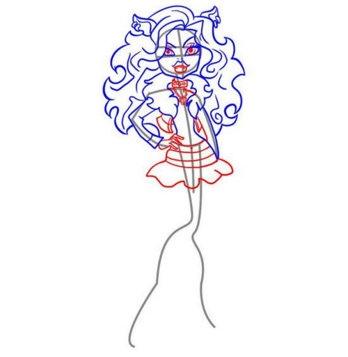 Wie zeichne Claudine Woolf vom "Monster High"?
