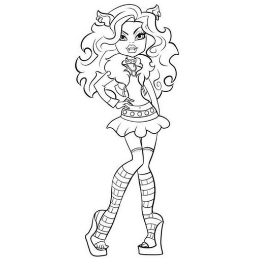 Wie zeichne Claudine Woolf vom "Monster High"?