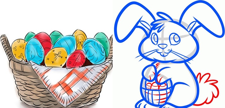 Wie zeichne Ostern - Schritt-für-Schritt-Meisterkurse zum Zeichnen von Ostern Muster (mit Foto)