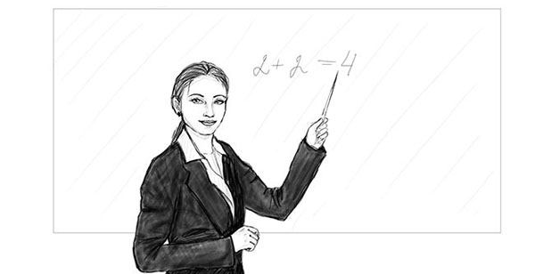 Wie man eine Schule zeichnet, Lehrer