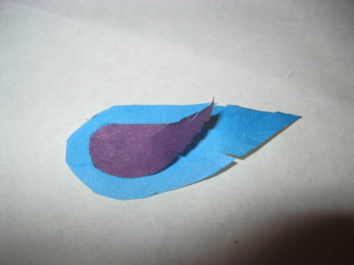 Fabulous Pfau aus farbigem Papier