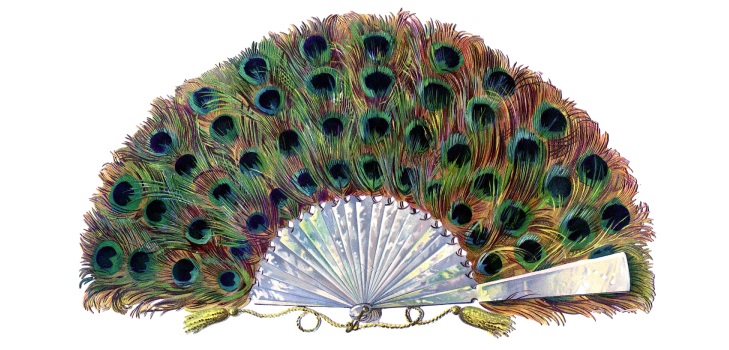 Fabulous Pfau aus farbigem Papier