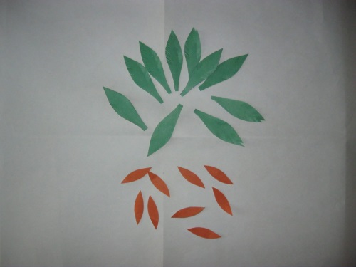 Fabulous Pfau aus farbigem Papier