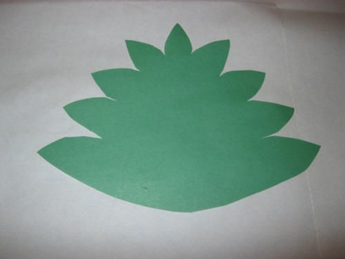 Fabulous Pfau aus farbigem Papier