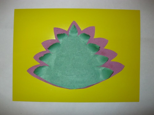 Fabulous Pfau aus farbigem Papier