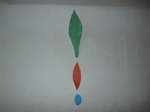 Fabulous Pfau aus farbigem Papier