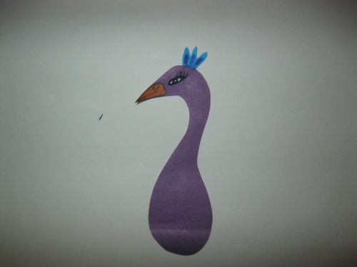 Fabulous Pfau aus farbigem Papier