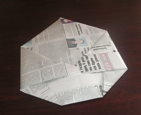 Wie man schnell und einfach mit den eigenen Händen eine Kappe aus Papier macht