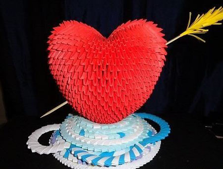 Wie man Origami aus Papierherz, Video macht