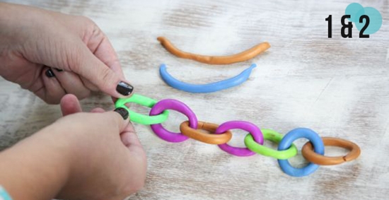 Wie man eine Halskette aus Polymer Clay eigenen Händen macht