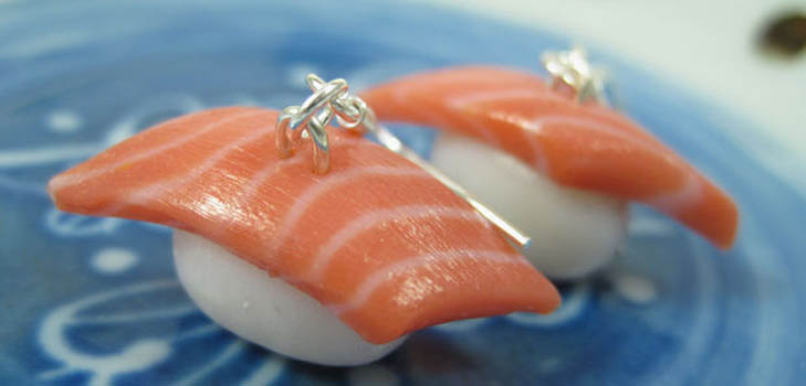 Wie man Ohrringe-Sushi aus Fimo