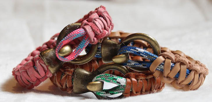 Wie man ein Armband von einer Schnur flechtet. 2 Möglichkeiten