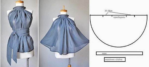 Bluse mit ihren eigenen Händen: Muster und Empfehlungen zum Nähen