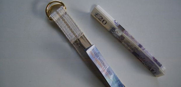 Wie man einen Gürtel mit einer versteckten Tasche näht