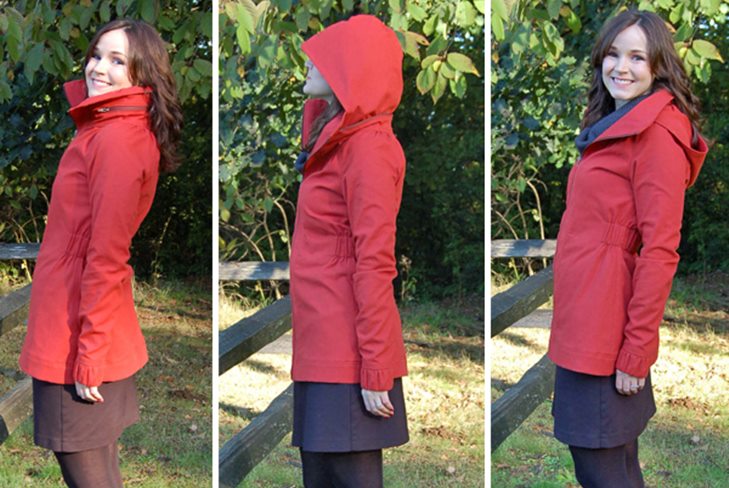 Wie man eine warme Jacke mit Kapuze annäht