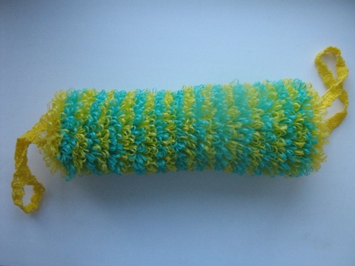 Wie man eine Luffa-Häkelarbeit bindet?