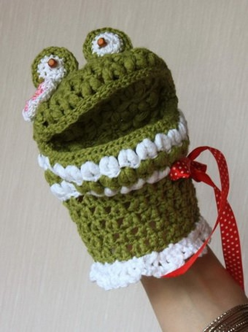 Wie man eine Luffa-Häkelarbeit bindet?