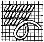Oblique Tapisserie Naht (1 Weg) Oblique Tapisserie Naht (1 Weg)