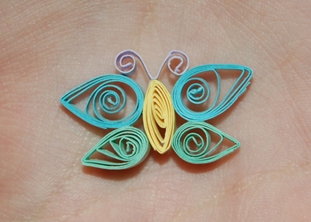 Quilling Schmetterling, Meisterklasse, Schritt für Schritt Anleitung mit Foto