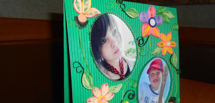 Quilling den Rahmen für Fotos mit den eigenen Händen