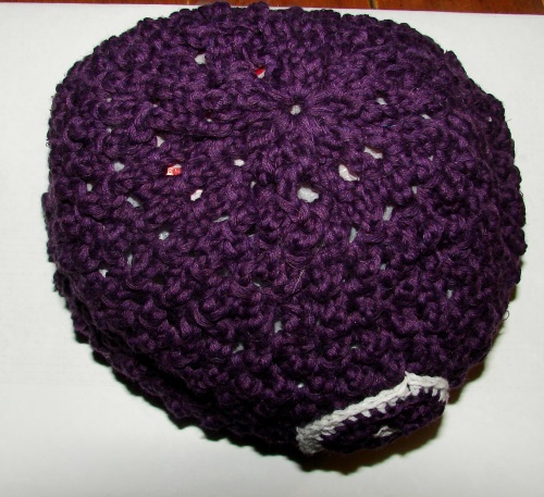 Sommerhut mit Stricknadeln