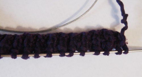 Sommerhut mit Stricknadeln