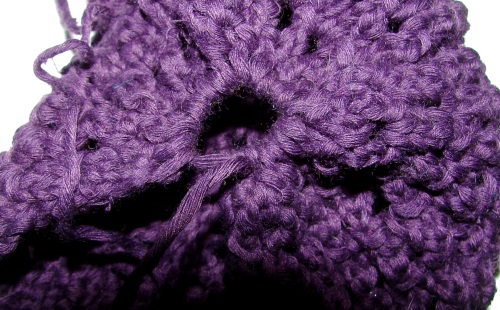 Sommerhut mit Stricknadeln