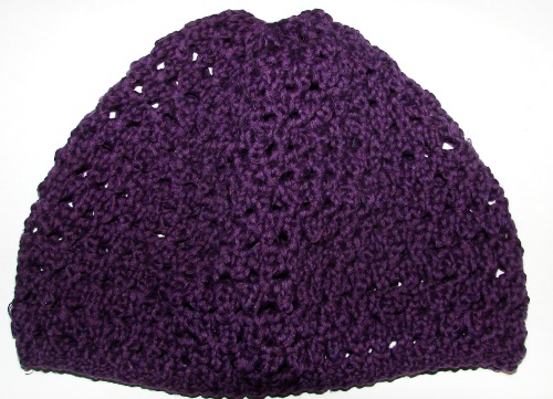Sommerhut mit Stricknadeln