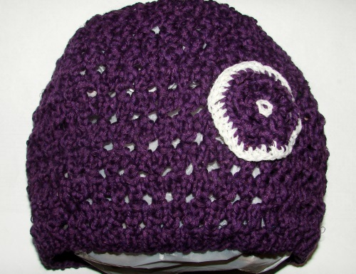 Sommerhut mit Stricknadeln