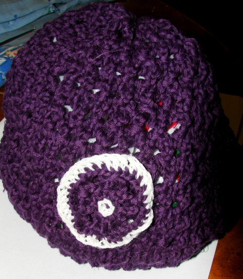 Sommerhut mit Stricknadeln