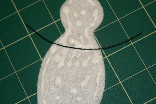 Der originale Schneemannmagnet aus Filz
