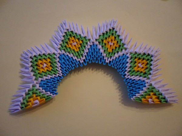 Wie man einen Schwan-Origami aus Modulen macht - Schritt für Schritt Anleitung mit Fotos und Videos